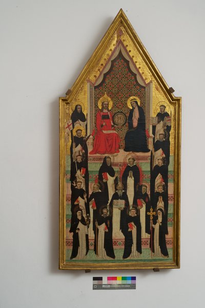 Die Jungfrau, Christus und 17 Heilige von Master of the Dominican Effigies